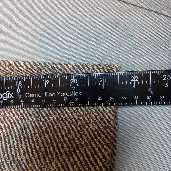 Vintage 90s Talbots Wool Silk Linen Tweed Jacket Brown Zip Front Women’s 6 - Picture 11 of 13